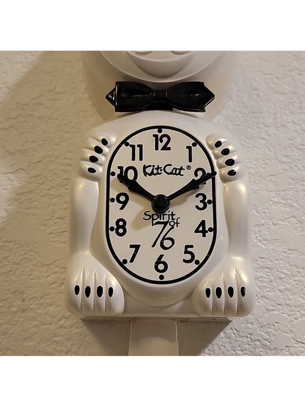Rare Spirit of 76 Kit-Cat Klock Clock in pearly White - Picture 3 of 6